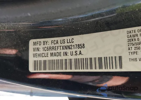 2022 Ram 1500 Lone Star 4X2 5'7 Box из США, поврежденный, VIN 1C6RREFTXNN217858